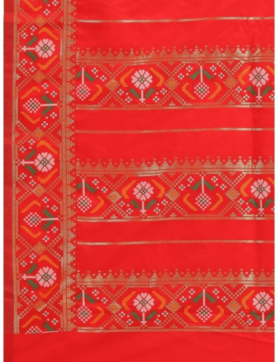 KAPAAHA Woven Navratan Patola Saree (Mustard)